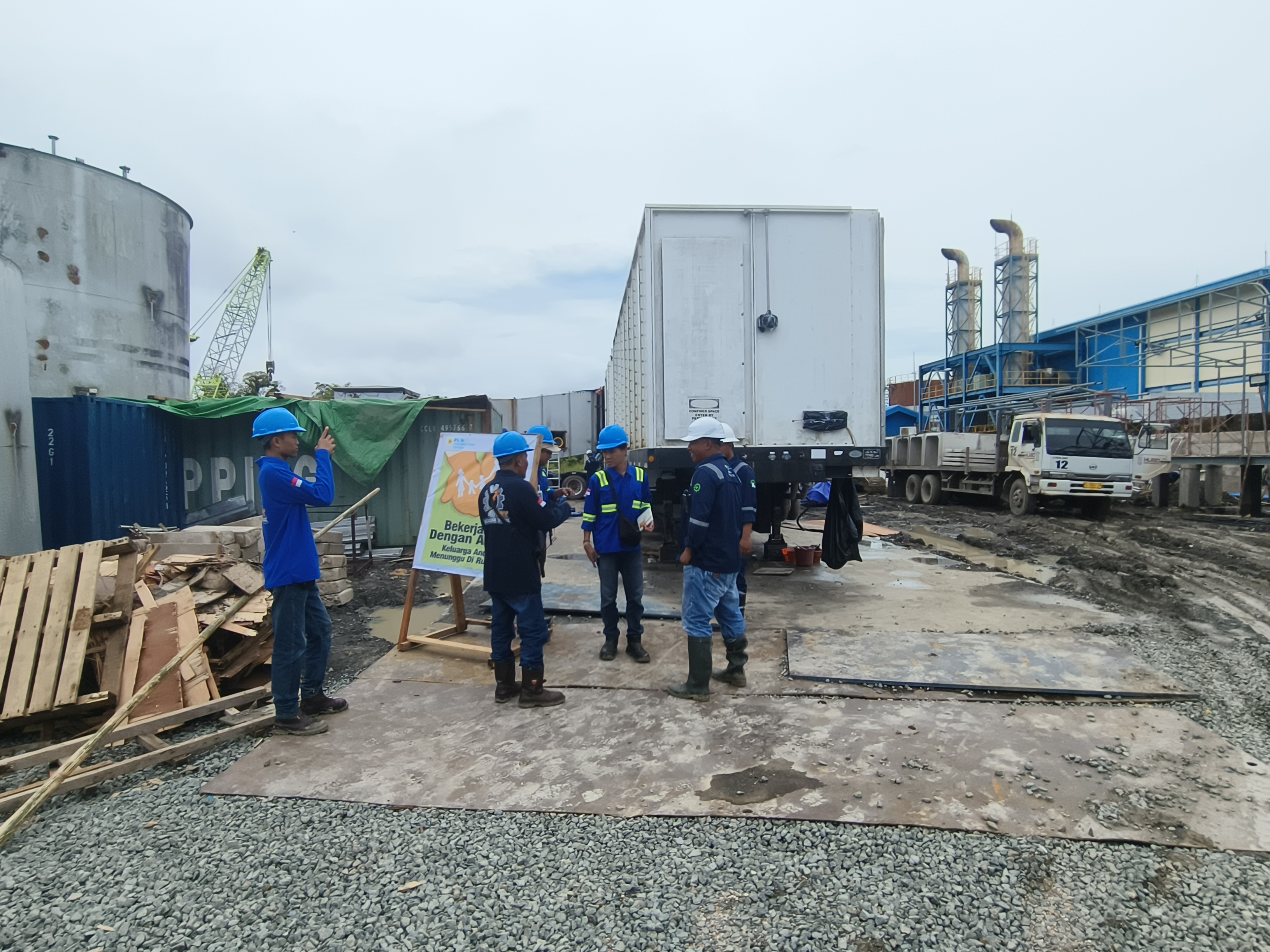 Inspeksi Awal Area JT PLTG PLTG 2500KL Tanjung Selor